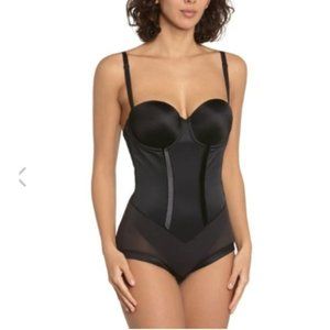 Maidenform Black Shaper Bodysuit 38C